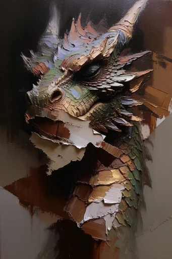 Tactile Deconstructed Realism style reference image — torn paper collage