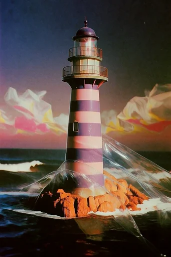 Uncanny Analog Surrealism style reference image — liquid refraction