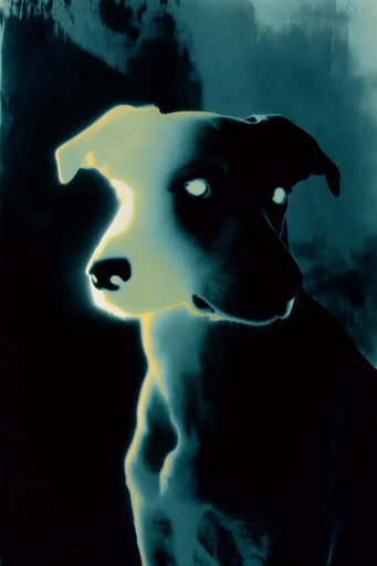 Spectral Luminescent Noir style reference image — high contrast noir