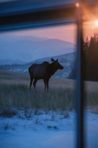 Cinematic Blue Solitude style AI image example 3