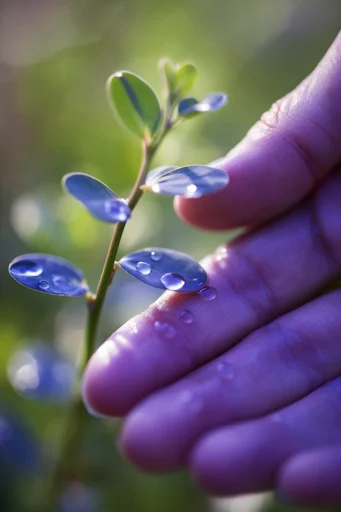 Luminous Botanical Macro style reference image — shallow depth of field