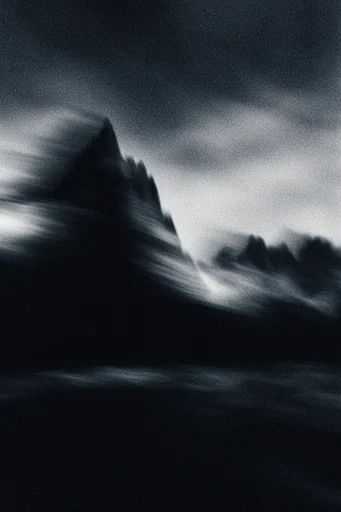 Spectral Gritty Noir style reference image — extreme film grain