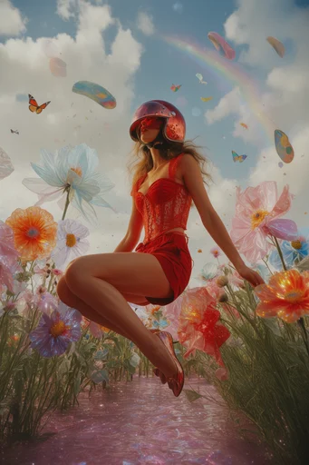 Nostalgic Surreal Futurism style reference image — dreamlike juxtaposition