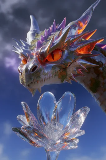 Prismatic Ethereal Glass style reference image — liquid gloss texture