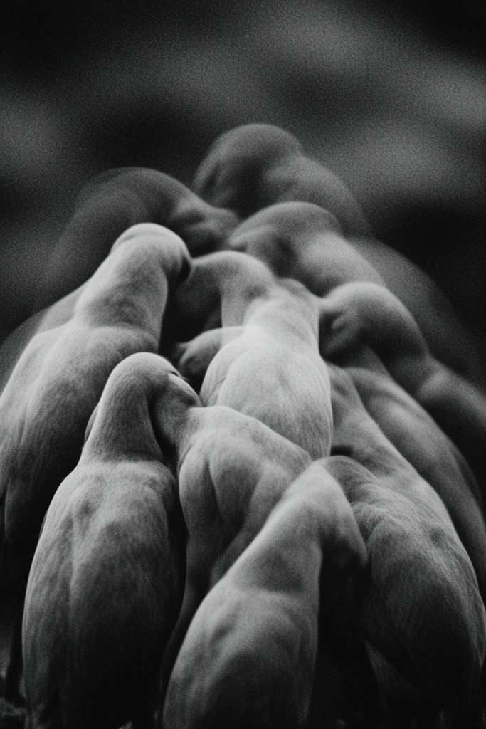 Tactile Monochrome Noir style AI image example 3