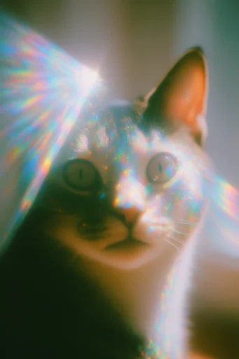 Prismatic Sunlit Nostalgia style reference image — soft-focus ethereal glow