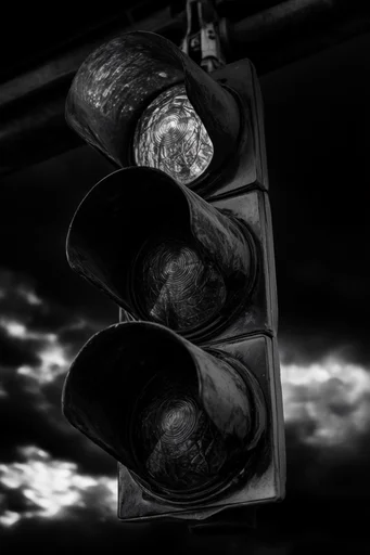 Monochromatic Gothic Chiaroscuro style reference image — high-contrast monochromatic