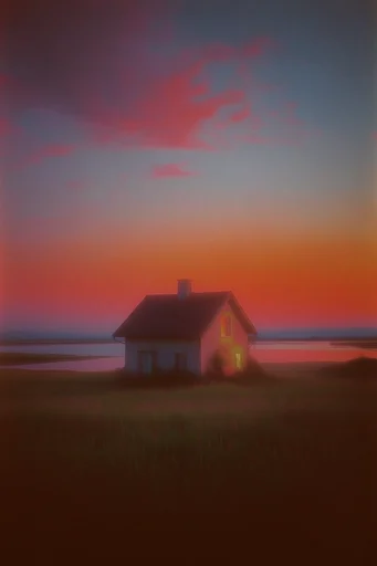 Spectral Twilight Noir style AI image example 4
