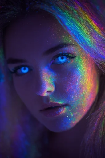 Luminescent Macro Biometrics style reference image — shallow depth of field