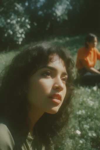 Nostalgic Sun-Drenched Analog style reference image — olive and copper tones