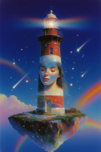 Luminous Cosmic Dreamscapes style reference image — painterly texture