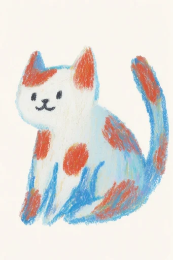 Textured Naive Minimalist style reference image — hand-drawn tactile illustration