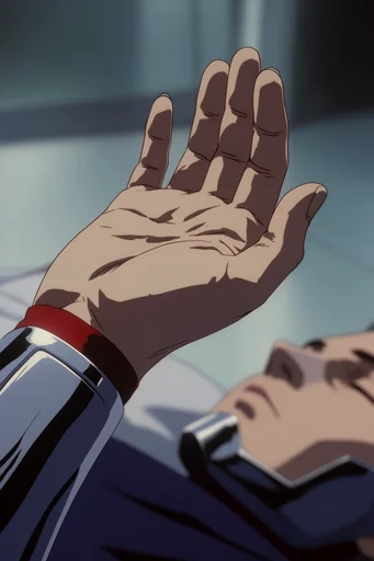 Cinematic Cyber-Noir Anime style reference image — cyberpunk noir