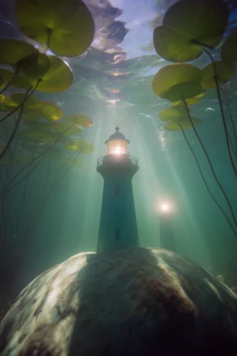 Luminous Submerged Etherealism style reference image — ethereal subaquatic dreamscape