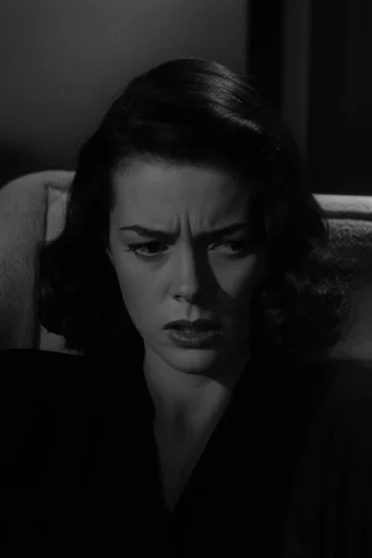 Cinematic Existential Noir style reference image — stark shadows