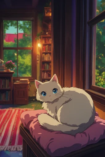 Nostalgic Hand-Drawn Anime style reference image — rich jewel tones