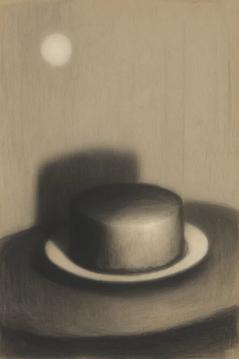 Monochromatic Symbolist Noir style reference image — high contrast ink wash
