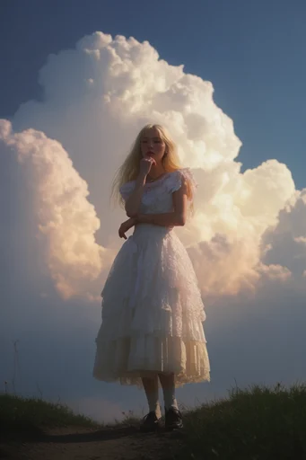 Monolithic Summer Sky style reference image — volumetric lighting