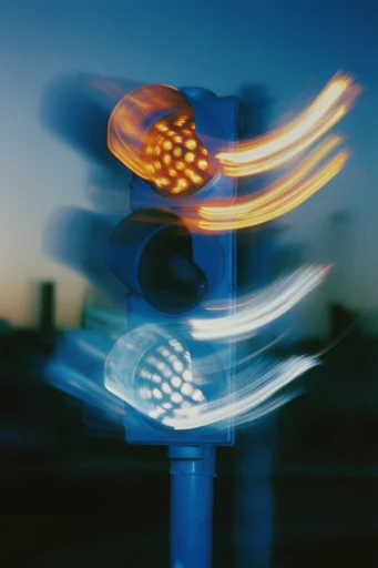 Ethereal Luminescent Motion style reference image — glowing silhouette