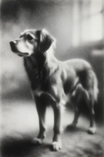 Monochrome Pictorialist Dreamscape style reference image — vintage melancholic mood