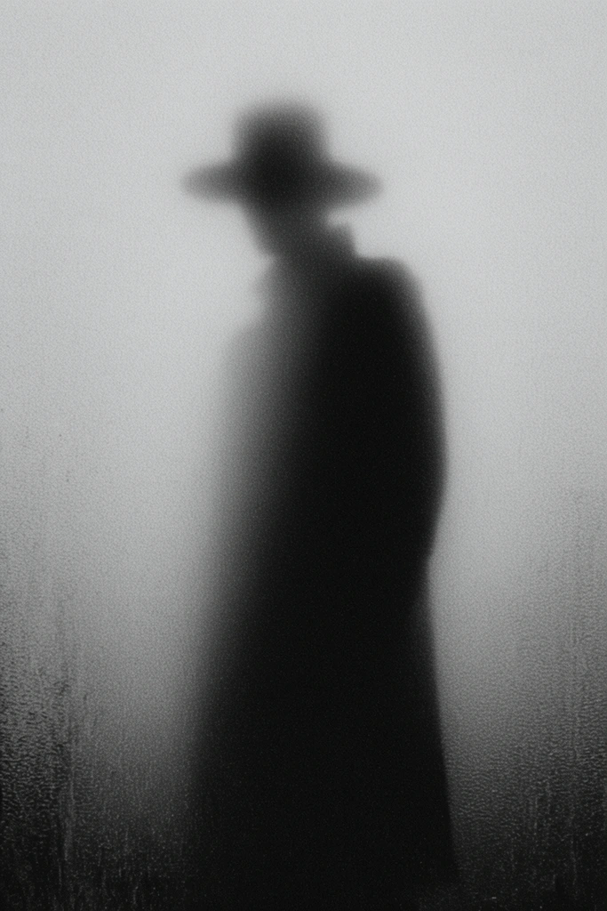 Ethereal Monochrome Noir style AI image example 1