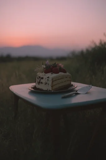 Nostalgic Twilight Solitude style reference image — lo-fi analog photography