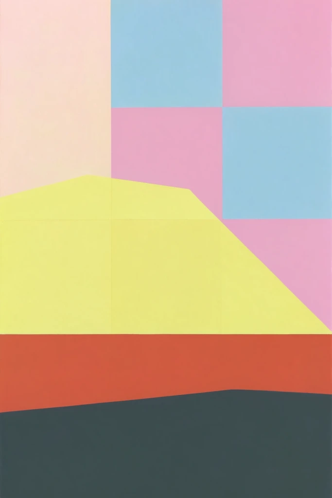 Structured Geometric Minimalism style AI image example 2