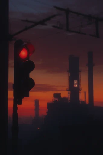 Cinematic Nocturnal Anime style reference image — hand-drawn cel-shaded texture