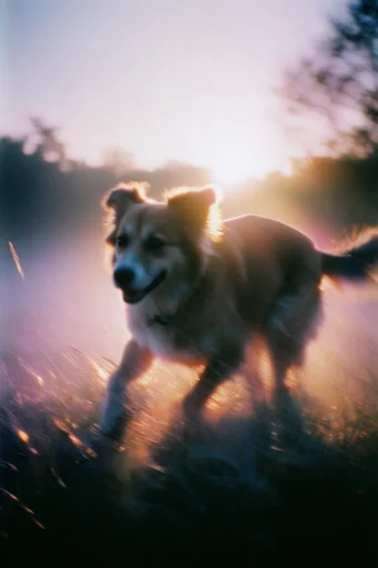 Ethereal Analog Nostalgia style reference image — vintage film halation