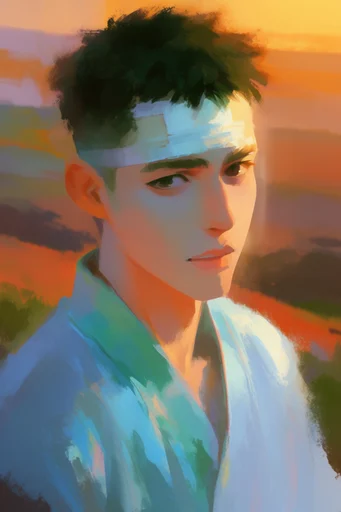Vibrant Painterly Horizons style reference image — atmospheric landscape