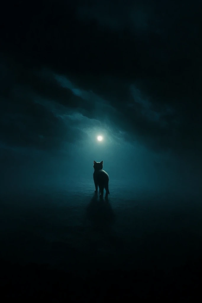 Cinematic Nocturnal Minimalism style AI image example 3