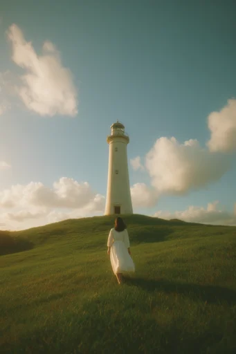 Ethereal Pastoral Nostalgia style reference image — expansive grassy landscapes
