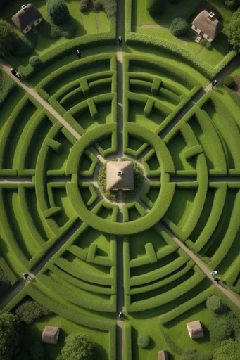 Surreal Geometric Minimalism style AI image example 4