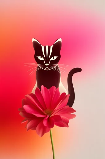 Saturated Minimalist Contrast style reference image — botanical focus