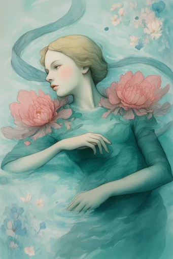 Ethereal Pastel Surrealism style reference image — dreamy whimsical atmosphere