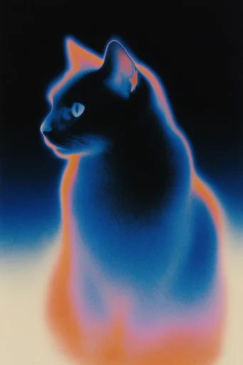 Thermal Grain Chromaticism style reference image — distorted light leaks