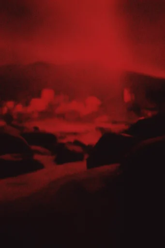 Crimson Noir Glitch style AI image example 2