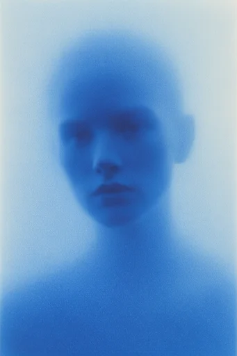 Ethereal Indigo Minimalism style reference image — ethereal blue fog