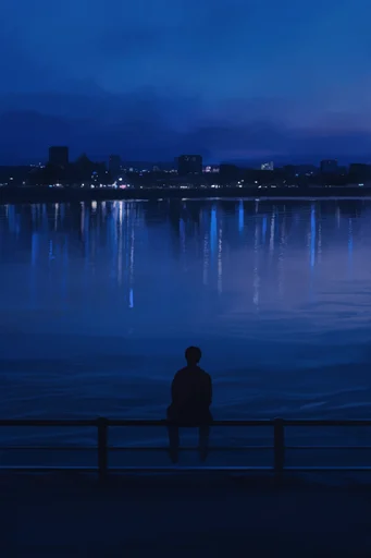 Melancholic Twilight Horizons style reference image — twilight sky gradient