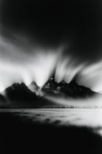 Ethereal Noir Motion style reference image — high-contrast black and white photography