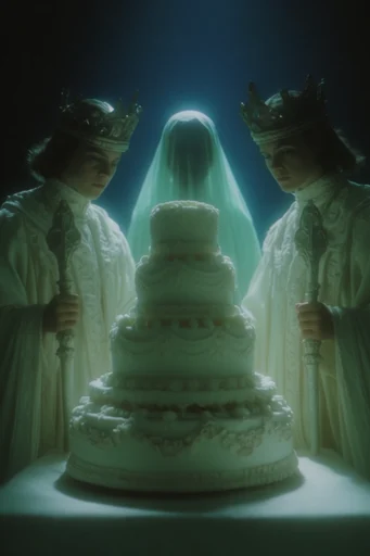 Sacred Gothic Noir style reference image — macabre elegance