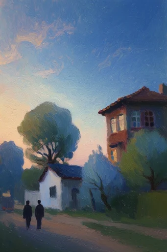 Atmospheric Swirling Impressionism style reference image — atmospheric post-impressionism