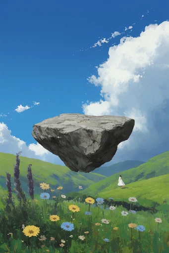 Surreal Pastoral Dreamscapes style reference image — minimalist surrealism