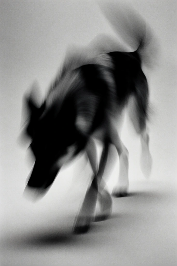 Ethereal Kinetic Monochrome style AI image example 3