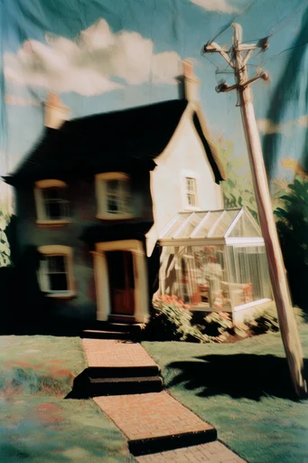 Nostalgic Surrealist Motion style AI image example 4