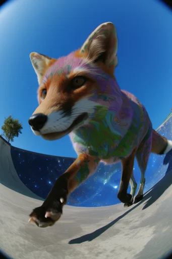 Dynamic Fisheye Perspective style AI image example 3