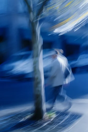 Ethereal Blue Motion style reference image — pictorialism photography