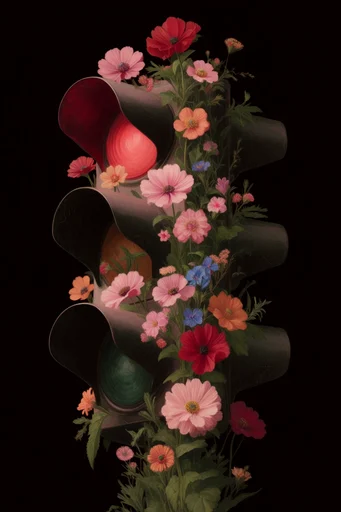 Luminous Botanical Chiaroscuro style reference image — bioluminescent botanical