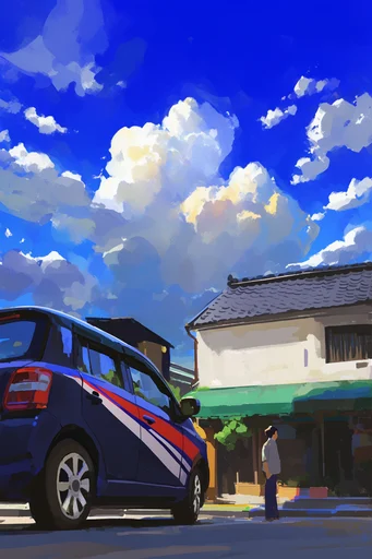 Nostalgic Summer Anime style reference image — studio ghibli style