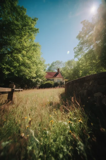 Radiant Low-Angle Vitality style reference image — vibrant green foliage